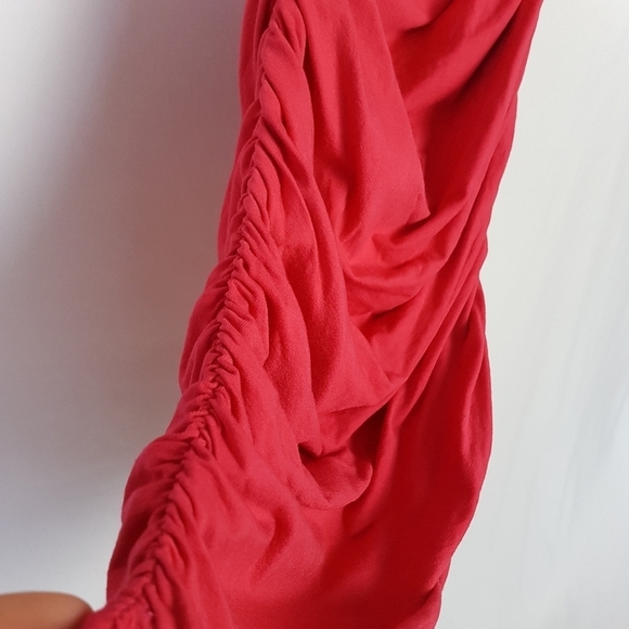 Isabella Oliver Ruched Maternity Dress Hot Pink Size 0-2 - Picture 7 of 9